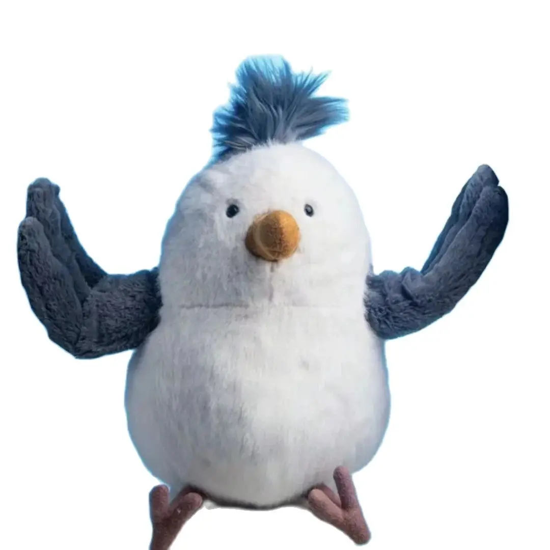 Seagull gosedjur som handgjord måsfågel i tecknad anime- och kawaii-stil, 25 cm 5 Seagull gosedjur som handgjord måsfågel i tecknad anime- och kawaii-stil, 25 cm - Bild 5
