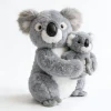 Koala gosedjur med mor och unge, naturtrogen, kreativ och mjuk utformning, 27 cm