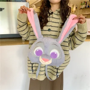 Alternative view of Söt kawaii-ryggsäck i räv- eller kaninform, trendig slingväska för staden och som present