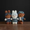 Miffy-nyckelring som kawaii animeaccessoar i tecknad denim- och dopamine-stil