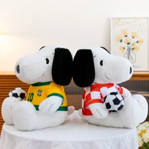 Snoopy som hund gosedjur i tecknad fotbollsstil, med tröja och boll, 35–50 cm 9 Snoopy som hund gosedjur i tecknad fotbollsstil, med tröja och boll, 35–50 cm