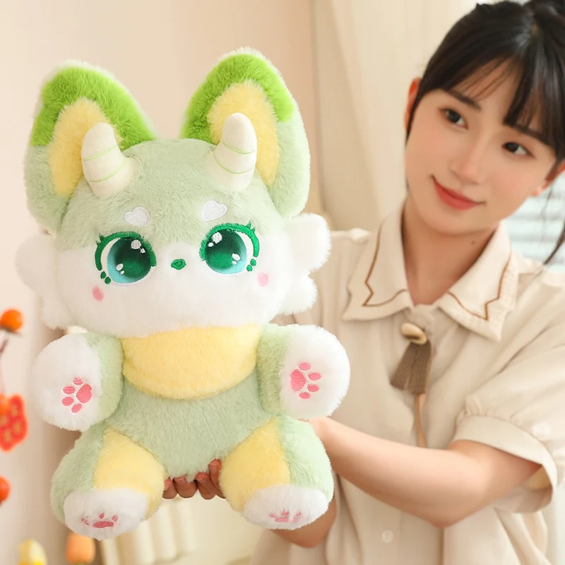 Phantom Fox räv gosedjur som kawaii-kudde i tecknad stil, handgjord julklapp 30–50 cm 4 Phantom Fox räv gosedjur som kawaii-kudde i tecknad stil, handgjord julklapp 30–50 cm - Bild 4