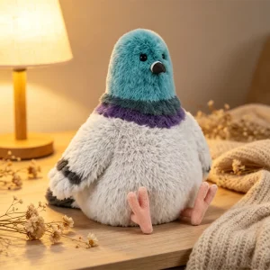 Pigeon gosedjur på med rund, knubbig form och mjuk, verklighetstrogen stil, 20 cm 11 Pigeon gosedjur på med rund, knubbig form och mjuk, verklighetstrogen stil, 20 cm