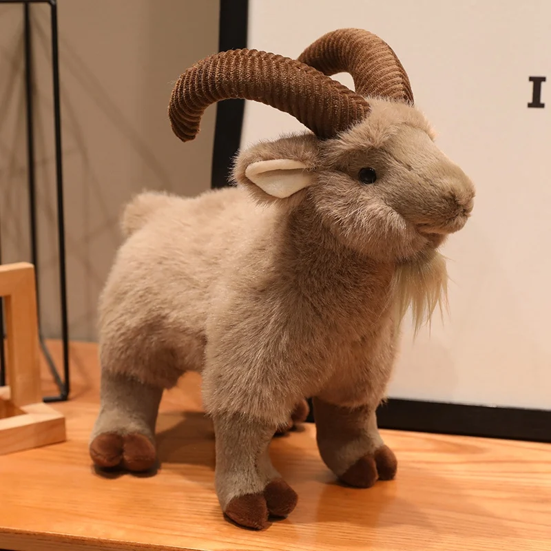 Mjuk och fluffig getfigur i tecknad dockstil med nyckelring, 16–30 cm 7 Mjuk och fluffig getfigur i tecknad dockstil med nyckelring, 16–30 cm - Bild 7