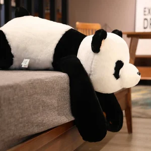 Stor panda som björn gosedjur, mjuk sovkudde med klassisk tecknad stil, 60–120 cm