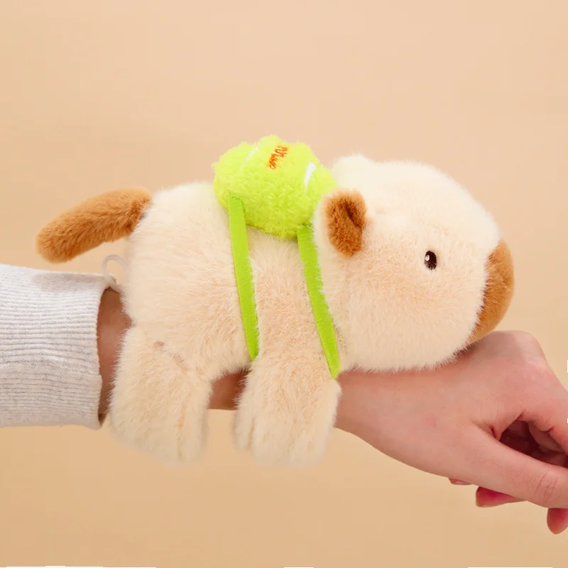 Kapybara gosedjur i kawaii-stil, utformat som ett smällarmband runt handleden 8 Kapybara gosedjur i kawaii-stil, utformat som ett smällarmband runt handleden - Bild 8