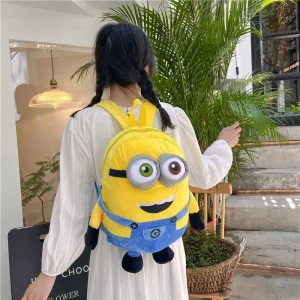 Ryggsäck med Minionsmotiv i söt kawaiistil, tecknad design och förvaring för skolan 13 Ryggsäck med Minionsmotiv i söt kawaiistil, tecknad design och förvaring för skolan