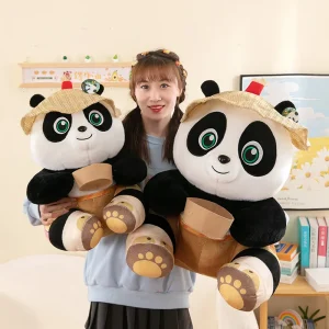 Ett panda gosedjur med Po i kinesiskt kung fu-tema, söt kramkudde för läggdags 9 Ett panda gosedjur med Po i kinesiskt kung fu-tema, söt kramkudde för läggdags