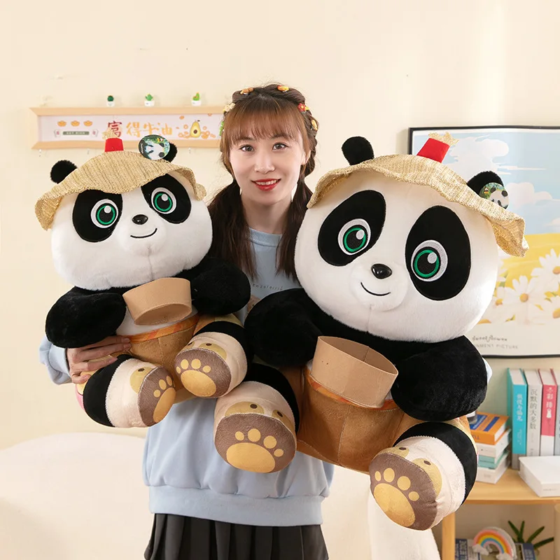 Ett panda gosedjur med Po i kinesiskt kung fu-tema, söt kramkudde för läggdags 3 Ett panda gosedjur med Po i kinesiskt kung fu-tema, söt kramkudde för läggdags - Bild 3