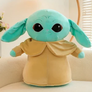 Baby Yoda gosedjur från Mandalorian, Grogu som kramkudde i kawaiistil, 30–65 cm