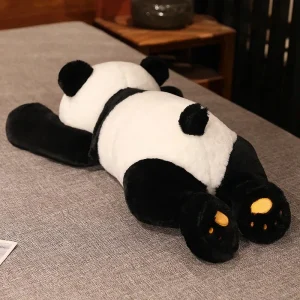 Mjukt panda som björn gosedjur, 50 cm stor sovkudde i tecknad stil som barnpresent