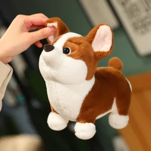 Alternative view of Corgi som hund gosedjur, mjuk kudde i kawaii och tecknad stil, söt present för barn