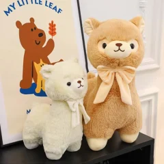 Stående, fluffiga gosedjur i flera figurvarianter med tecknad design, 25–33 cm
