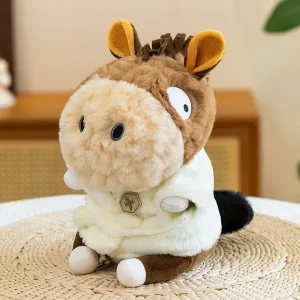 Donkey som nyckelring, söt och fluffig, donkeydekoration mjuk multiple outfits 12 Donkey som nyckelring, söt och fluffig, donkeydekoration mjuk multiple outfits