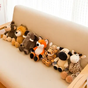 25 cm verklighetstrogna mjukisdjur med lejon, tiger, elefant, apa, giraff och tvättbjörn 15 25 cm verklighetstrogna mjukisdjur med lejon, tiger, elefant, apa, giraff och tvättbjörn