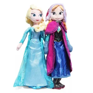 Frozen 2-karaktärer gosedjur som mjuka dockor i snödrottnings- och prinsessstil