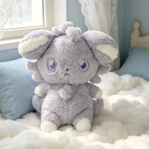 Pokémon Espurr som katt gosedjur, mjuk gosfigur för barn och som present till barn