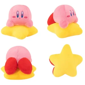 Kirby gosedjur som rosa kramkudde i söt tecknad stil för barn och presenter