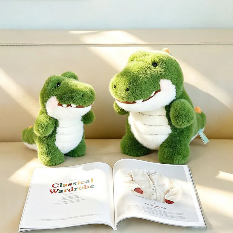 Krokodil gosedjur som fluffig kudde i grön kawaii-stil med sött uttryck, 25–48 cm 5 Krokodil gosedjur som fluffig kudde i grön kawaii-stil med sött uttryck, 25–48 cm - Bild 5