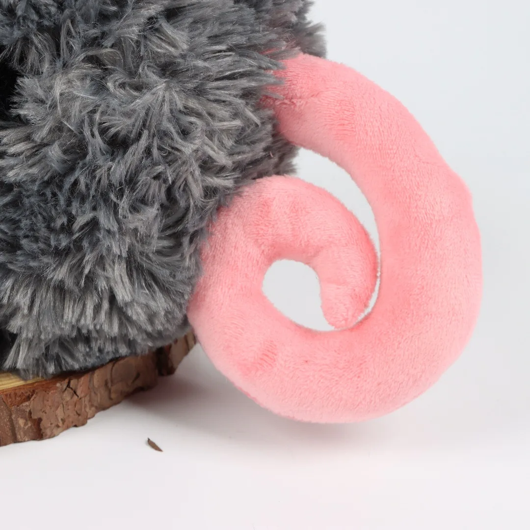 Mus gosedjur med söt, naturtrogen opossumdesign och sittande kroppsform, 38 cm 6 Mus gosedjur med söt, naturtrogen opossumdesign och sittande kroppsform, 38 cm - Bild 6
