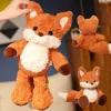 Sött räv gosedjur i orange med fluffig, mjuk tecknad design, 35–50 cm, present