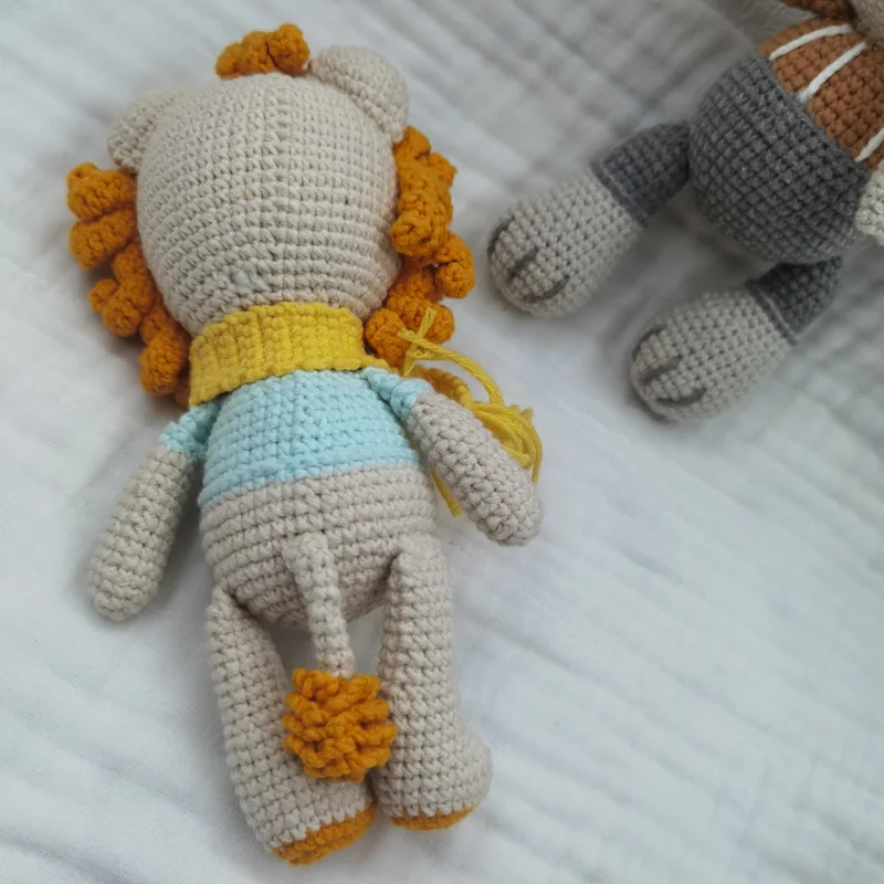 Lejon och elefant gosedjur, Amigurumi och kawaii, handgjord stickad stil handmade 5 Lejon och elefant gosedjur, Amigurumi och kawaii, handgjord stickad stil handmade - Bild 5