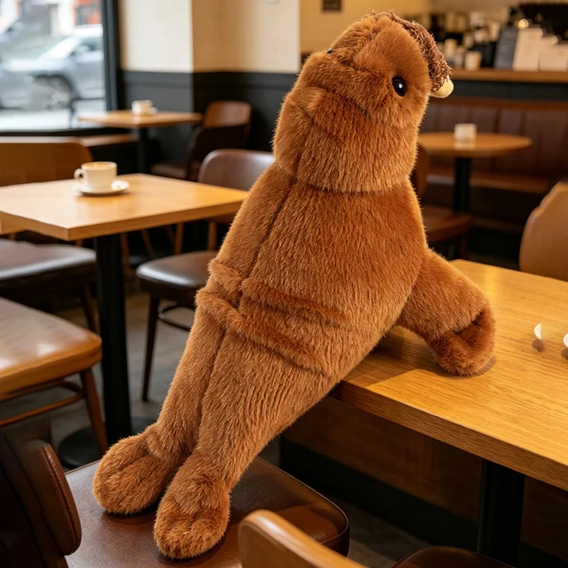 Naturtroget elefant gosedjur i design med valross och sjöelefant, 38 cm, mjuk kudde 4 Naturtroget elefant gosedjur i design med valross och sjöelefant, 38 cm, mjuk kudde - Bild 4