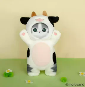 Mofusand katt gosedjur med kawaii cosplaydräkter som dinosaurie och ko, 30–50 cm 12 Mofusand katt gosedjur med kawaii cosplaydräkter som dinosaurie och ko, 30–50 cm - Bild 12