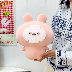 Asamimi kanin gosedjur i rosa, söt och supermjuk kudde för hemmet, 45–60 cm 17 Asamimi kanin gosedjur i rosa, söt och supermjuk kudde för hemmet, 45–60 cm