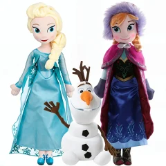 Frozen-karaktärer gosedjur, Snowman och Princess, elsa anna olaf pokémonfigurer