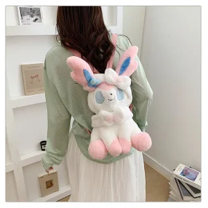Pokémon Sylveon figurformad ryggsäck i söt tecknad kawaii- och animestil för tjejer 21 Pokémon Sylveon figurformad ryggsäck i söt tecknad kawaii- och animestil för tjejer