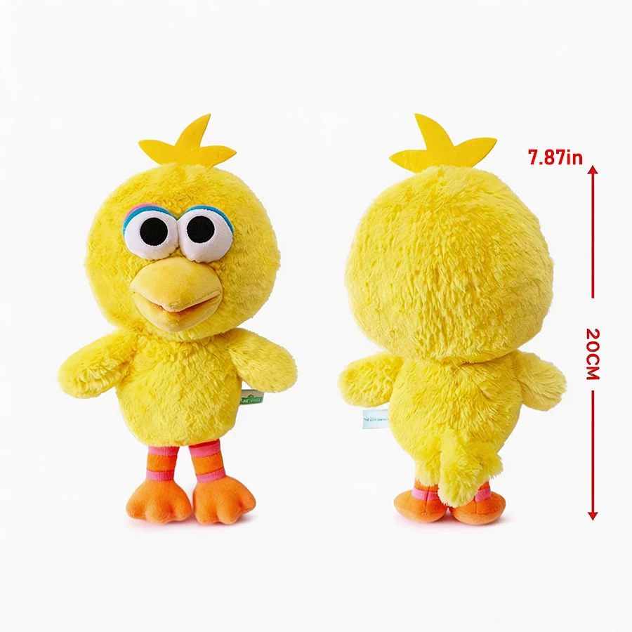 Klassiskt Sesame Street Big Bird gosedjur med Elmo, Cookie Monster och Oscar, 20 cm 9 Klassiskt Sesame Street Big Bird gosedjur med Elmo, Cookie Monster och Oscar, 20 cm - Bild 9