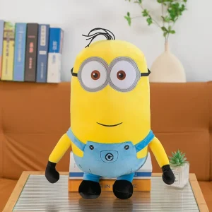 Bob gosedjur och Stuart från Minions, mjuka gula kramkuddar i jeans, 20–35 cm