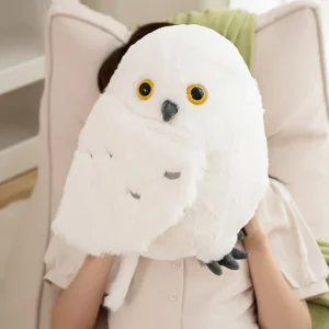 Nighthawk-uggla gosedjur som verklighetstrogen ugglakudde i kawaii-stil, 30–36 cm 8 Nighthawk-uggla gosedjur som verklighetstrogen ugglakudde i kawaii-stil, 30–36 cm
