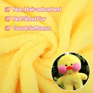 Anka gosedjur från Lalafanfan, Pato som gul kramkudde i söt kawaii-stil, 30 cm
