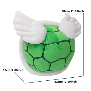 Mjuk Koopa Troopa-docka i kawaii-stil, utformad som ryggsäck och karaktärsväska