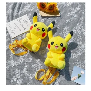 Pokémon Pikachu-ryggsäck i kawaii djurform, japansk animestil för barns skoldagar