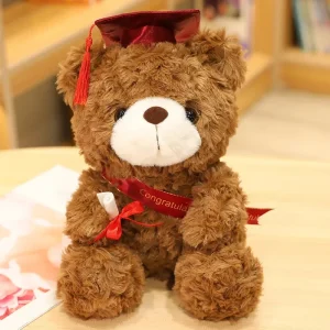 Björn gosedjur som björnkudde, Graduation björn och Wearing a doctor cap, 23–28 cm 10 Björn gosedjur som björnkudde, Graduation björn och Wearing a doctor cap, 23–28 cm