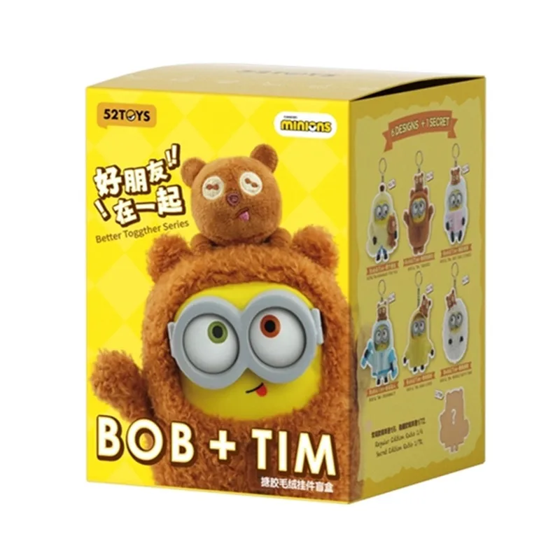Minions Bob och Tim, fluffiga nyckelringar med cosplaykläder för barn och fans som present 9 Minions Bob och Tim, fluffiga nyckelringar med cosplaykläder för barn och fans som present - Bild 9