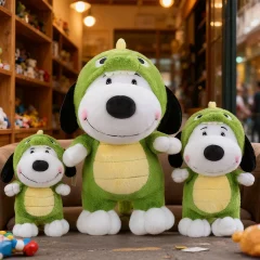 Mjukt gosedjur från Peanuts i flera figurvarianter med olika kostymer, 35–70 cm