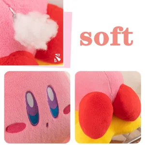 Kirby gosedjur som rosa kramkudde i söt tecknad stil för barn och presenter