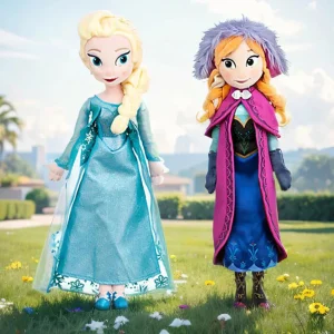 Frozen-karaktärer gosedjur, Snowman och Princess, elsa anna olaf pokémonfigurer