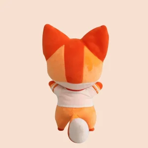 Kiriko från Overwatch som kawaii räv gosedjur, mjuk figur och barnpresent, 27 cm