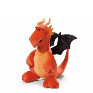 Dinosaurie och drake gosedjur med två huvuden i gullig tecknad anime-stil, 25 cm