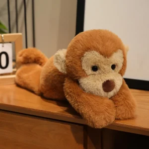 Apa gosedjur, söt och fluffig med fyra färgval för gos och lek, Soft, 40 cm