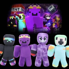 Söta Unstablesmp-karaktärer gosedjur med spelinspirerad design som karaktärsleksaker