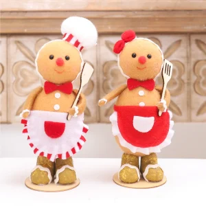 Gingerbread man som nyckelring, Sitter design och Chef design, mandekoration 12 Gingerbread man som nyckelring, Sitter design och Chef design, mandekoration