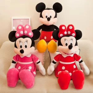 Mus gosedjur med Mickey Mouse och Minnie Mouse i kawaii- och animestil, 35–50 cm
