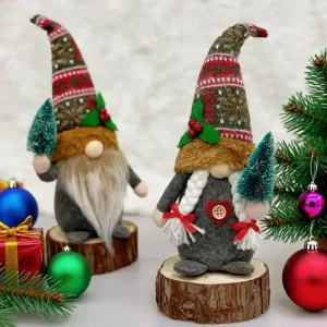 Gnome gosedjur som ansiktslös julfigur i söt nordisk skogsstil med rustik design 10 Gnome gosedjur som ansiktslös julfigur i söt nordisk skogsstil med rustik design