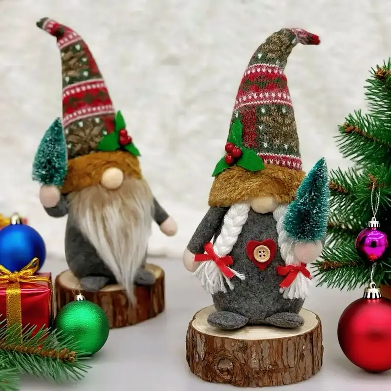 Gnome gosedjur som ansiktslös julfigur i söt nordisk skogsstil med rustik design 3 Gnome gosedjur som ansiktslös julfigur i söt nordisk skogsstil med rustik design - Bild 3